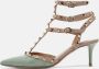 Valentino Vintage Pre-owned Leather heels Green Dames - Thumbnail 2