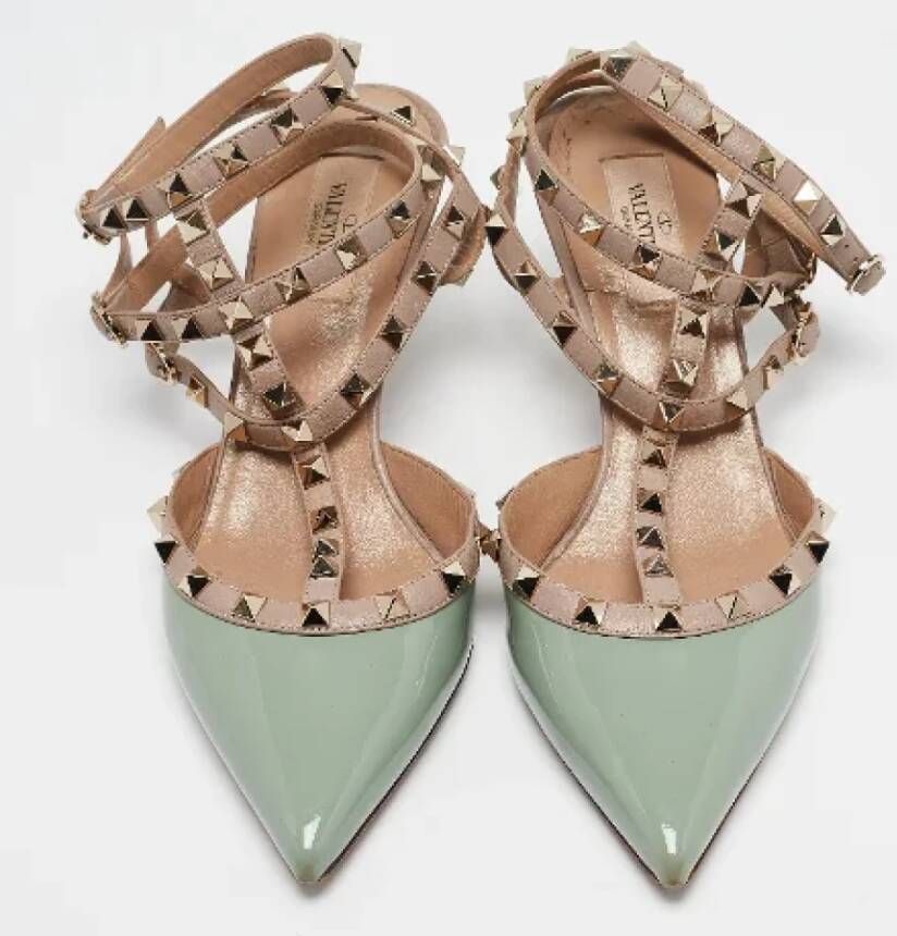 Valentino Vintage Pre-owned Leather heels Green Dames