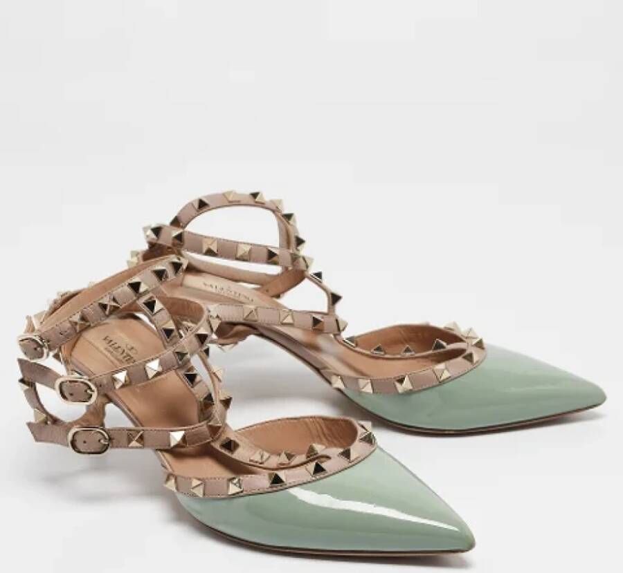Valentino Vintage Pre-owned Leather heels Green Dames