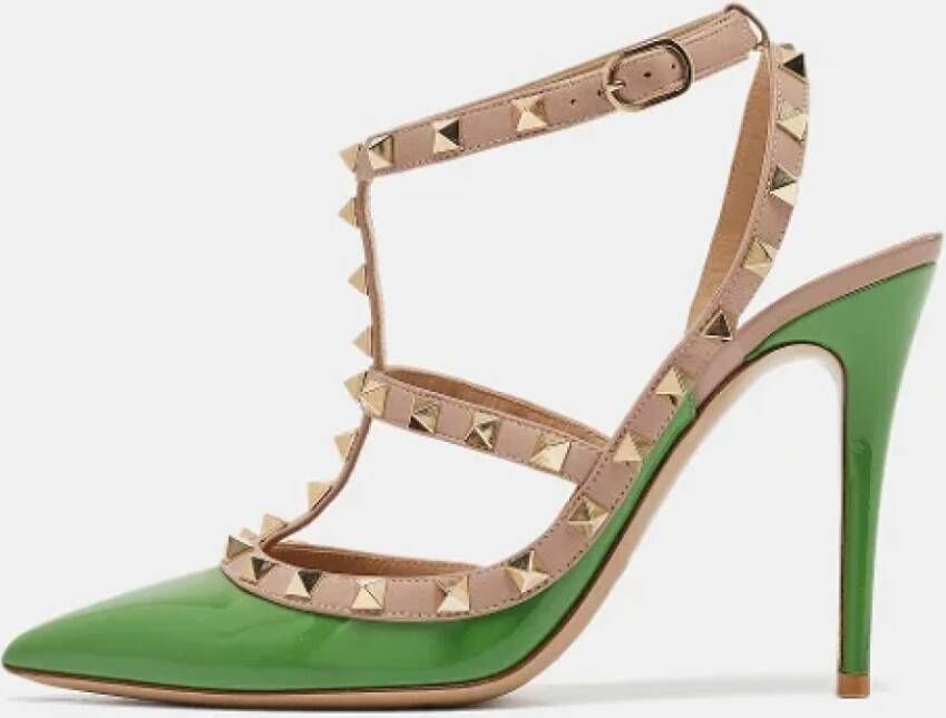 Valentino Vintage Pre-owned Leather heels Green Dames