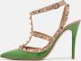 Valentino Vintage Pre-owned Leather heels Green Dames - Thumbnail 2