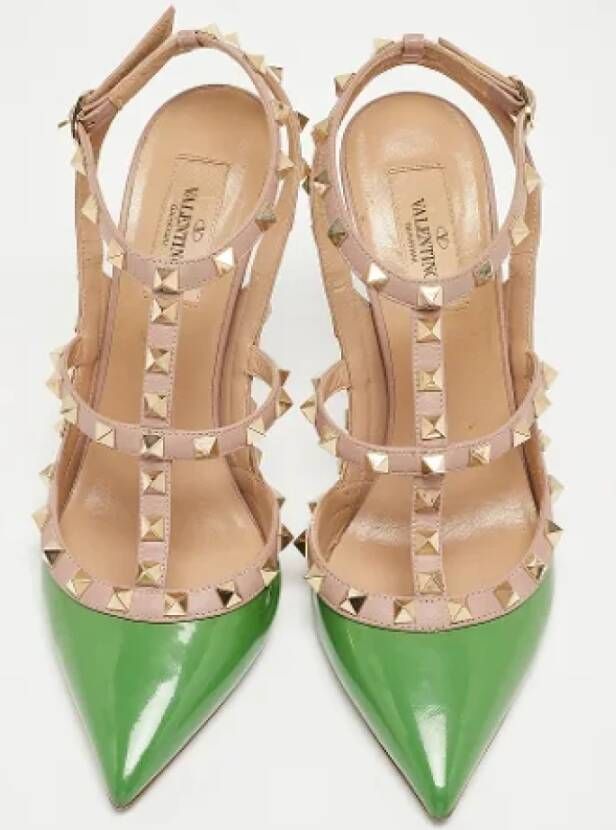 Valentino Vintage Pre-owned Leather heels Green Dames