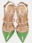 Valentino Vintage Pre-owned Leather heels Green Dames - Thumbnail 3