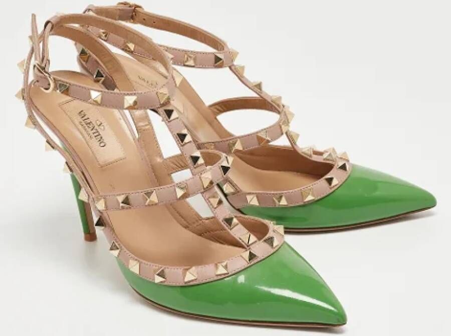Valentino Vintage Pre-owned Leather heels Green Dames