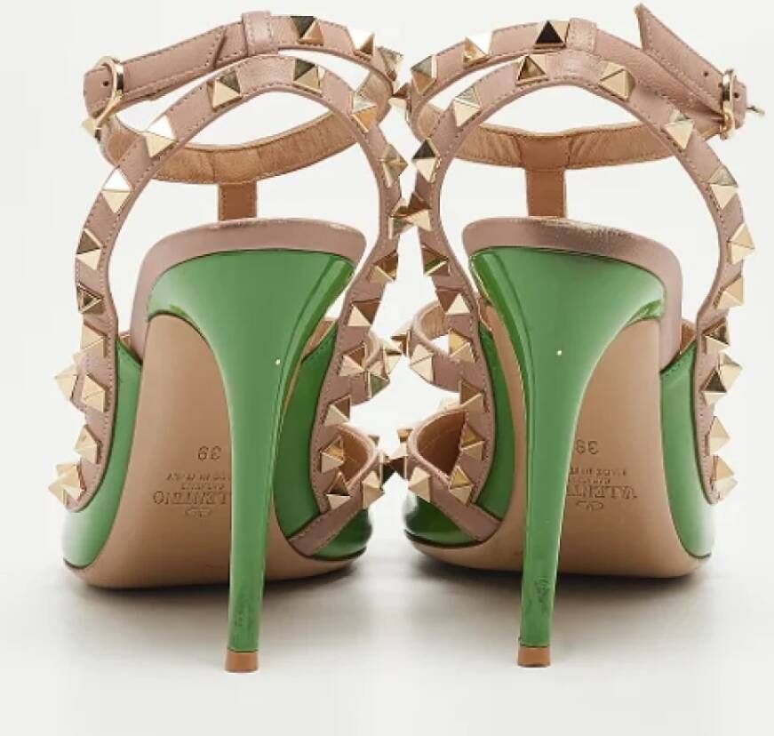 Valentino Vintage Pre-owned Leather heels Green Dames