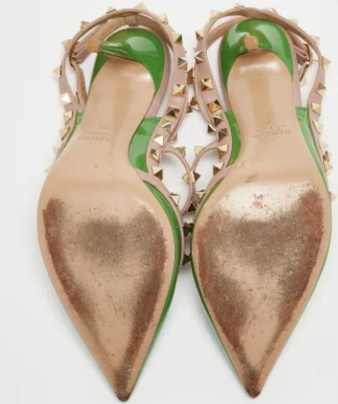 Valentino Vintage Pre-owned Leather heels Green Dames
