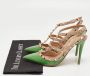 Valentino Vintage Pre-owned Leather heels Green Dames - Thumbnail 9
