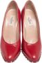 Valentino Vintage Pre-owned Leather heels Red Dames - Thumbnail 2