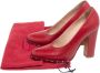 Valentino Vintage Pre-owned Leather heels Red Dames - Thumbnail 7