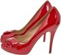 Valentino Vintage Pre-owned Leather heels Red Dames - Thumbnail 3