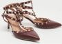 Valentino Vintage Pre-owned Leather heels Red Dames - Thumbnail 4