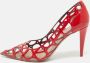 Valentino Vintage Pre-owned Leather heels Red Dames - Thumbnail 2