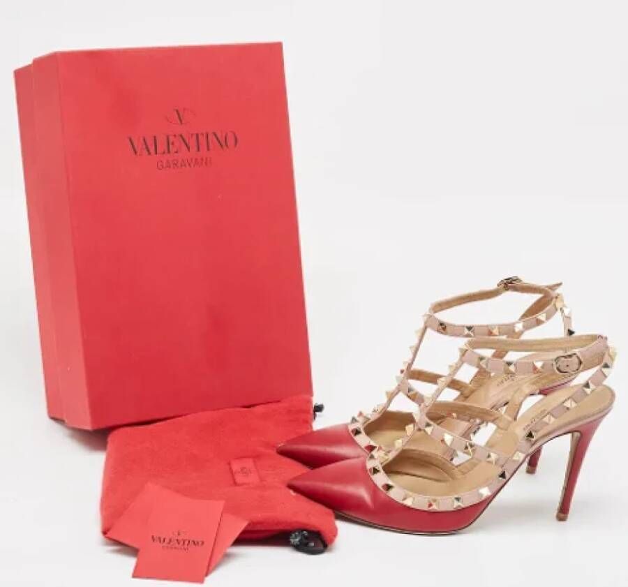 Valentino Vintage Pre-owned Leather heels Red Dames
