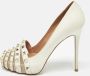 Valentino Vintage Pre-owned Leather heels White Dames - Thumbnail 2