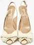 Valentino Vintage Pre-owned Leather sandals Beige Dames - Thumbnail 3