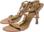 Valentino Vintage Pre-owned Leather sandals Beige Dames - Thumbnail 3