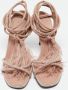 Valentino Vintage Pre-owned Leather sandals Beige Dames - Thumbnail 3