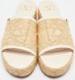 Valentino Vintage Pre-owned Leather sandals Beige Dames - Thumbnail 3