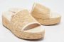 Valentino Vintage Pre-owned Leather sandals Beige Dames - Thumbnail 4