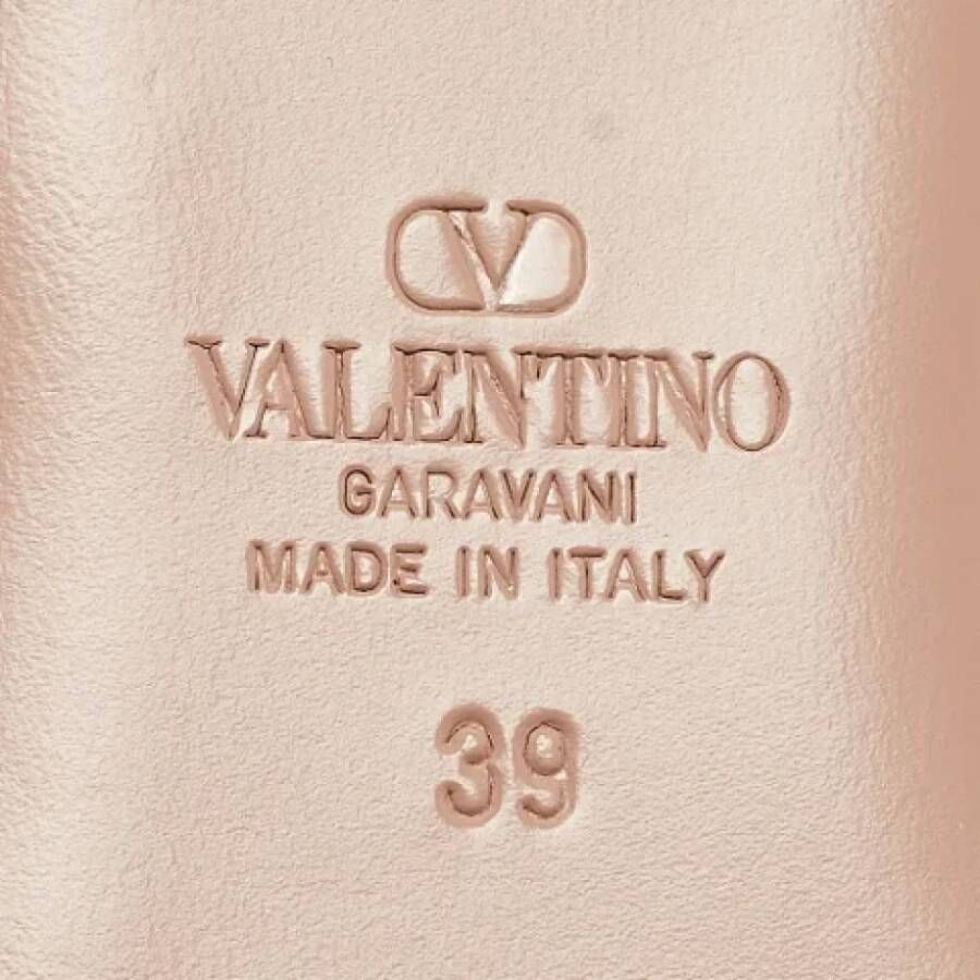 Valentino Vintage Pre-owned Leather sandals Beige Dames