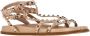 Valentino Vintage Pre-owned Leather sandals Beige Dames - Thumbnail 4