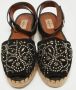 Valentino Vintage Pre-owned Leather sandals Black Dames - Thumbnail 3