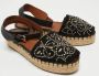 Valentino Vintage Pre-owned Leather sandals Black Dames - Thumbnail 4