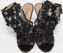 Valentino Vintage Pre-owned Leather sandals Black Dames - Thumbnail 3