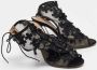 Valentino Vintage Pre-owned Leather sandals Black Dames - Thumbnail 4