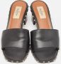 Valentino Vintage Pre-owned Leather sandals Black Dames - Thumbnail 3