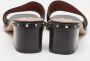 Valentino Vintage Pre-owned Leather sandals Black Dames - Thumbnail 5