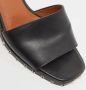 Valentino Vintage Pre-owned Leather sandals Black Dames - Thumbnail 7
