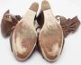 Valentino Vintage Pre-owned Leather sandals Brown Dames - Thumbnail 6
