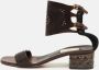 Valentino Vintage Pre-owned Leather sandals Brown Dames - Thumbnail 2
