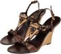 Valentino Vintage Pre-owned Leather sandals Brown Dames - Thumbnail 3