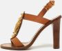 Valentino Vintage Pre-owned Leather sandals Brown Dames - Thumbnail 2