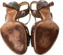 Valentino Vintage Pre-owned Leather sandals Brown Dames - Thumbnail 5