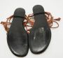 Valentino Vintage Pre-owned Leather sandals Brown Dames - Thumbnail 6