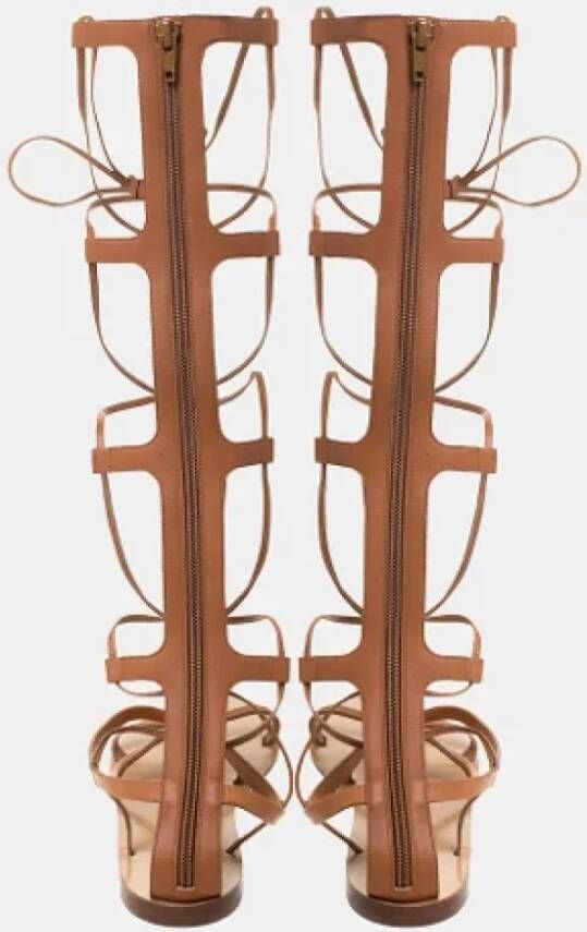 Valentino Vintage Pre-owned Leather sandals Brown Dames
