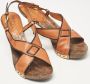 Valentino Vintage Pre-owned Leather sandals Brown Dames - Thumbnail 3