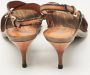 Valentino Vintage Pre-owned Leather sandals Brown Dames - Thumbnail 4