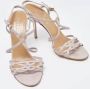 Valentino Vintage Pre-owned Leather sandals Gray Dames - Thumbnail 4