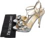 Valentino Vintage Pre-owned Leather sandals Gray Dames - Thumbnail 7