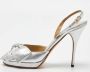 Valentino Vintage Pre-owned Leather sandals Gray Dames - Thumbnail 2