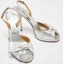 Valentino Vintage Pre-owned Leather sandals Gray Dames - Thumbnail 4