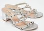 Valentino Vintage Pre-owned Leather sandals Gray Dames - Thumbnail 4
