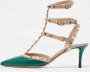 Valentino Vintage Pre-owned Leather sandals Green Dames - Thumbnail 2