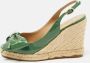 Valentino Vintage Pre-owned Leather sandals Green Dames - Thumbnail 2