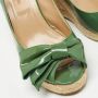 Valentino Vintage Pre-owned Leather sandals Green Dames - Thumbnail 7