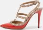Valentino Vintage Pre-owned Leather sandals Orange Dames - Thumbnail 2